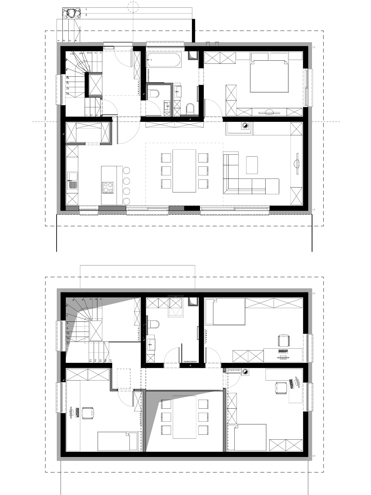 Architekturdesign für Dachgeschosswohnungen über 80 m²