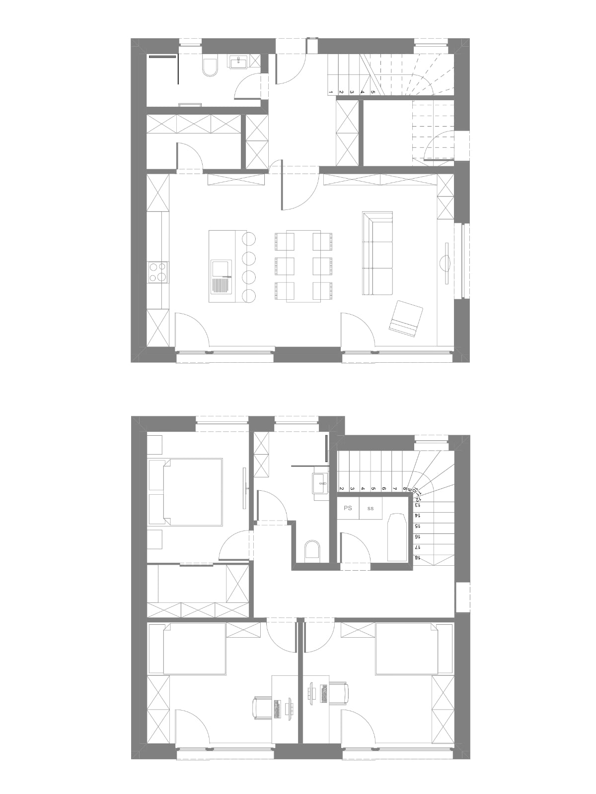 Architekturdesign für Dachgeschosswohnungen bis zu 80 m²
