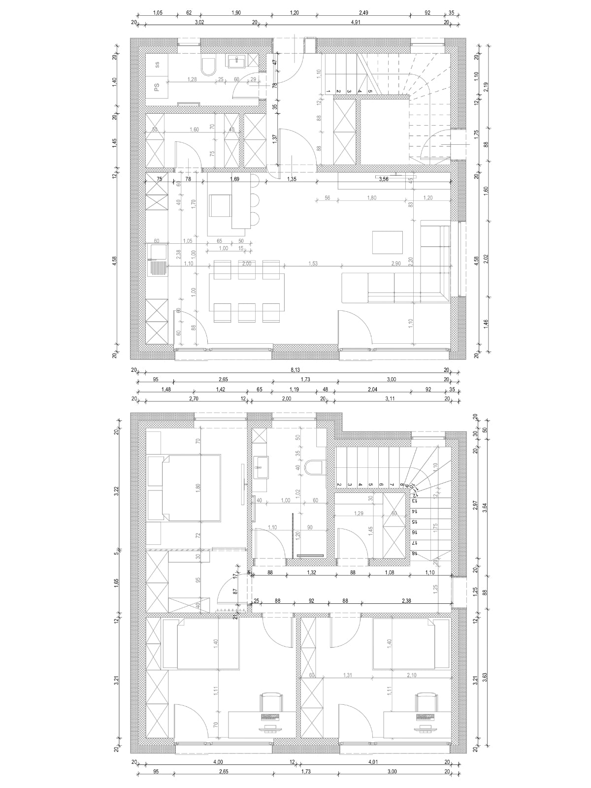 Architekturdesign für Dachgeschosswohnungen bis zu 80 m²
